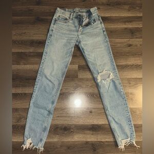 American Eagle Distressed Straight Leg Jeans